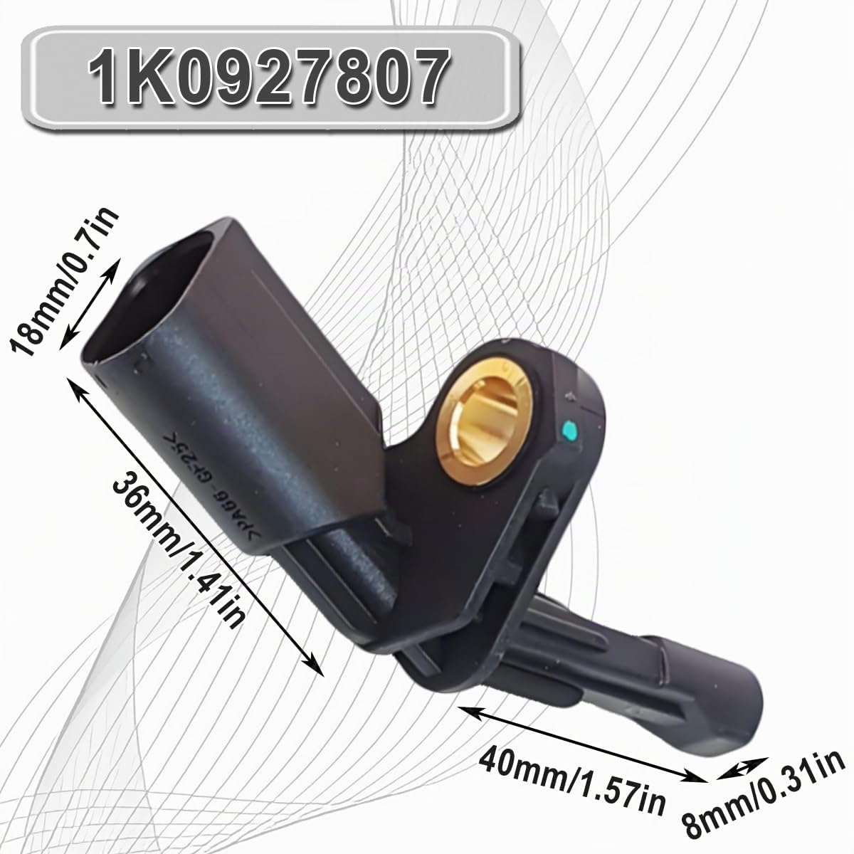 ZAMDOE Capteur de Vitesse de Roue ABS pour VW Golf Jetta Passat Touran Tiguan Avant arrière Gauche Droite pour Audi A3 TT pour Porsche Carrera GT pour Seat 1K0927807 1K0927808 7H0927803 7H0927804