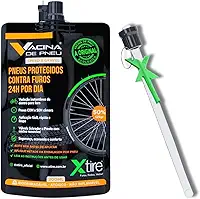 Xtire Vacina de Pneu Speed & Gravel, Selante Antifuro para Bicicleta, Fórmula Líquida Biodegradável, 200ml, Aplicação para 2 Pneus