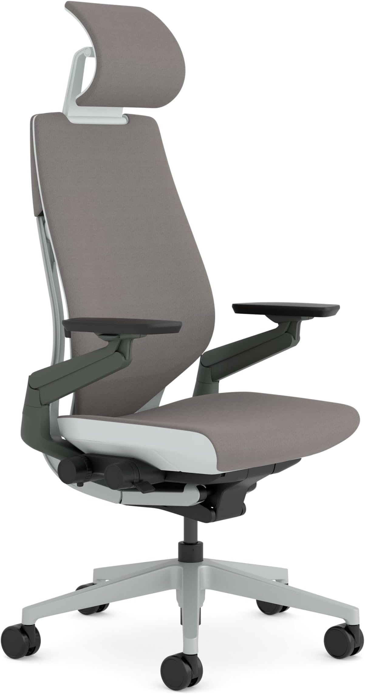 Gesture Ergonomic Office Chair With 360° Armrests, 3D Live Back Lumbar Support, Adjustable Headrest Mocca; Made in Europe, 66 x 62.5 x 107