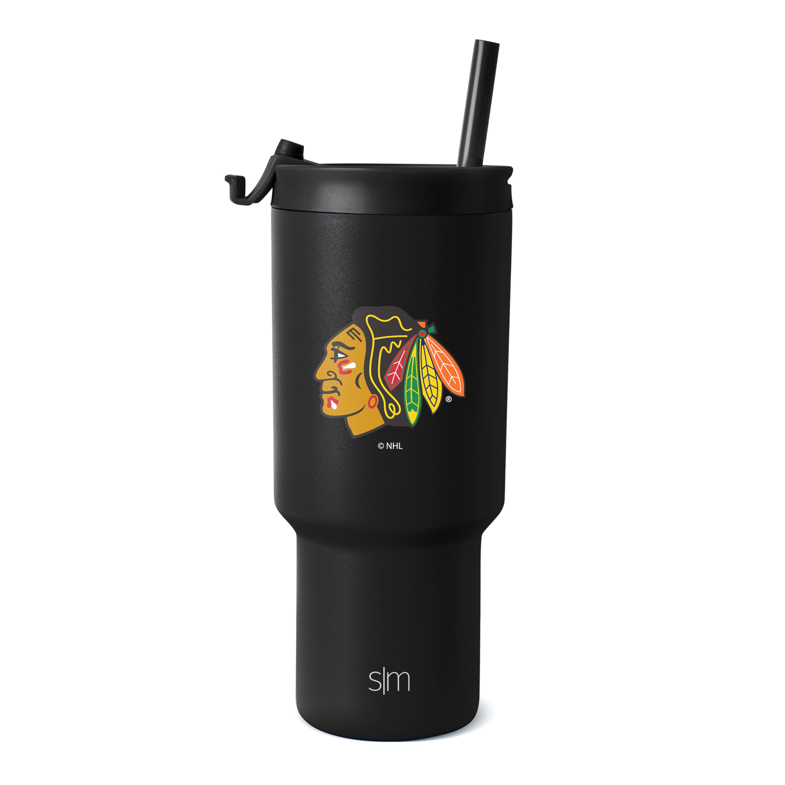 Simple Modern Officially Licensed NHL San Jose Sharks 30 oz Tumbler with Flip Lid and Straws | Hockey Insulated Cup Stainless Steel | Gifts for Men Women | Trek Collection | San Jose Sharks