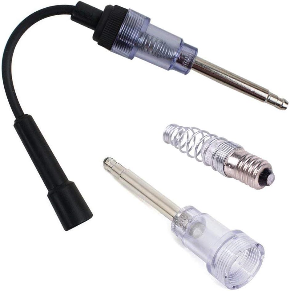 Morange in-Line Spark Plug Engine Ignition Tester with Carb Carburetor Cleaner Kit, 6-12V Pick Up Coil Armature Diagnostic Detector Tool for Automotive Car Lawnmower Internal External Engine