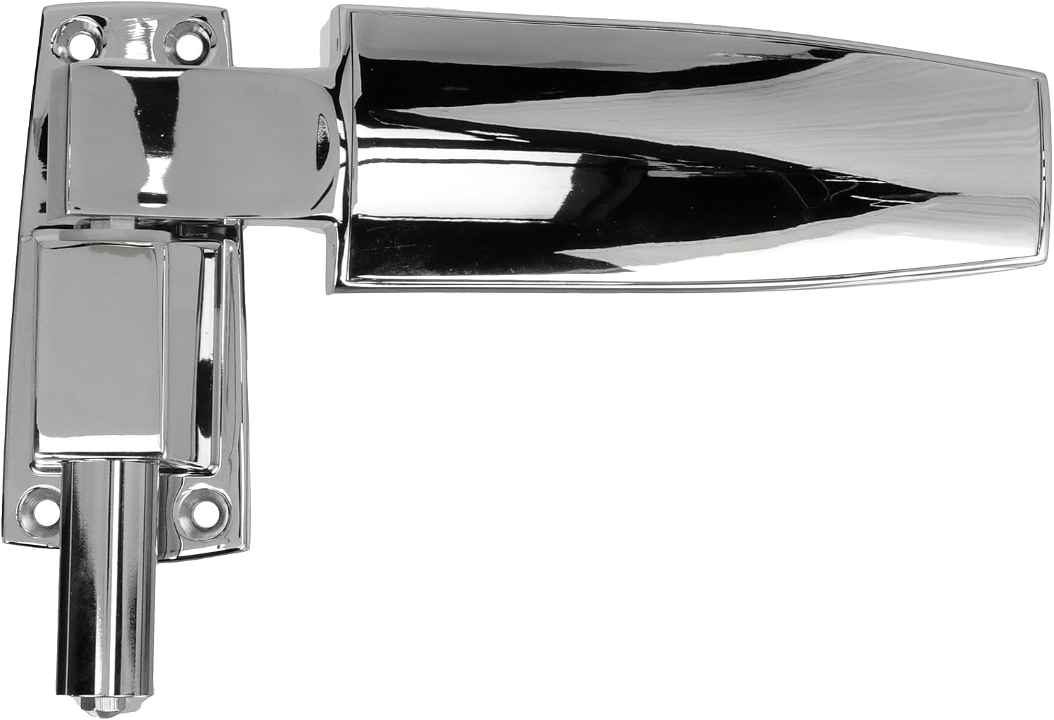 1-3/8" Offset Polished Chrome Non-Adjustable Cam-Rise Lift-Off Walk-in Door Hinge with Spring Kit