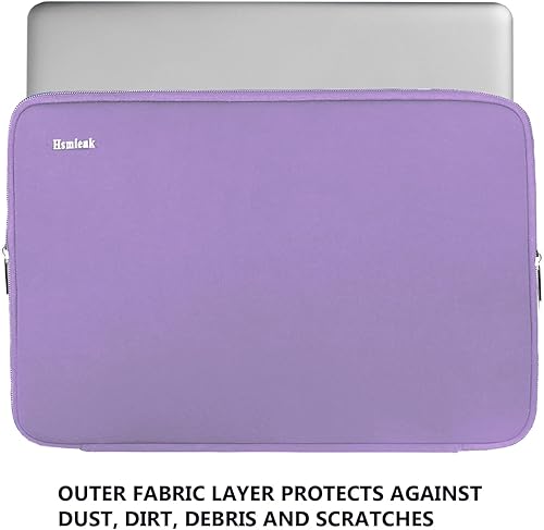 Vista 92 de Funda para laptop de 15.6 pulgadas, duradera a prueba de golpes, funda protectora con tapa, maletín de transporte para computadora, compatible