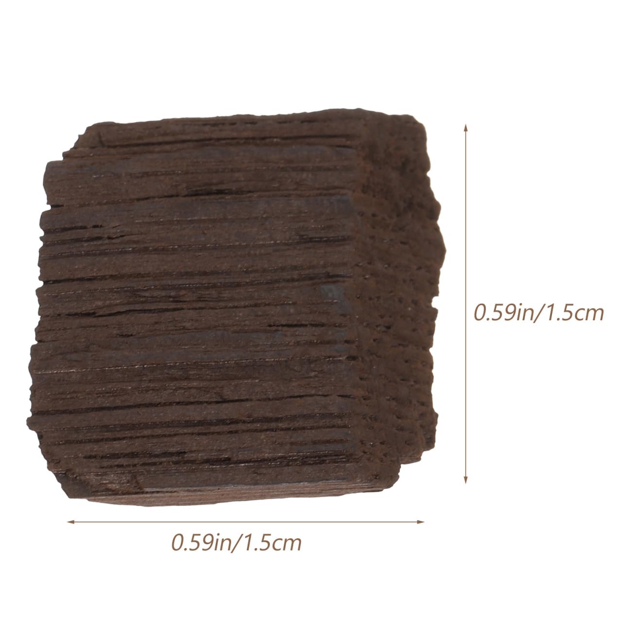 Gatuida Französische Eichenchips Für Rotwein Gedämpft Geröstet 0.59X0.59X0.08 Zoll Weinherstellung Zubehör Für Heimbrauen Whisky Reifung 4G Pro Liter Empfohlen