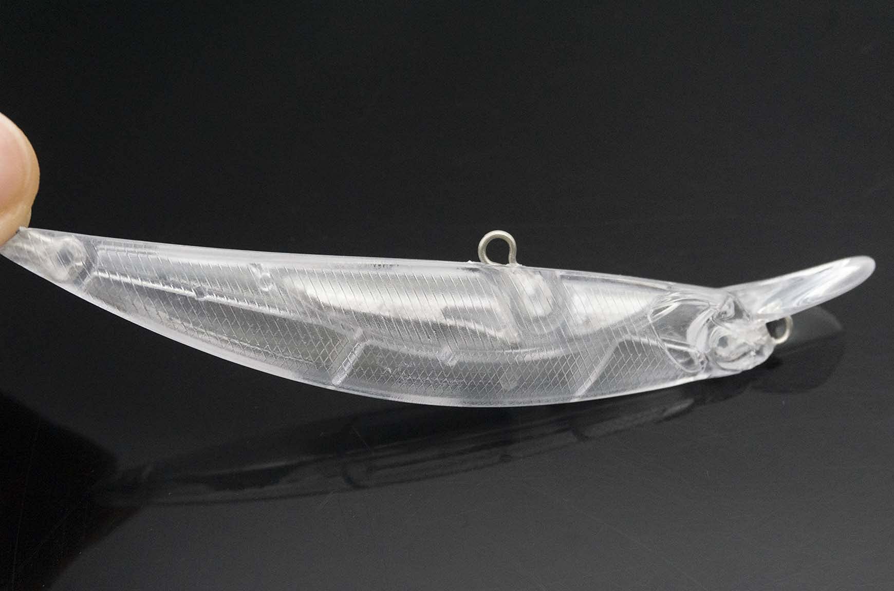 10 Unpainted Lure Blanks - 14.06g, 10.9cm Hard Baits With Rattles For DIY Trout, Bass, Salmon Fishing