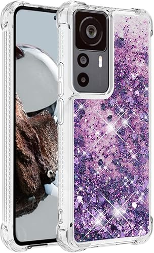Miniatura 10 de Funda de silicona para Xiaomi 12T, Mi 12T Pro Funda Glitter Quicksand Liquid Soft TPU Lindo delgado a prueba de golpes Funda protectora transparente
