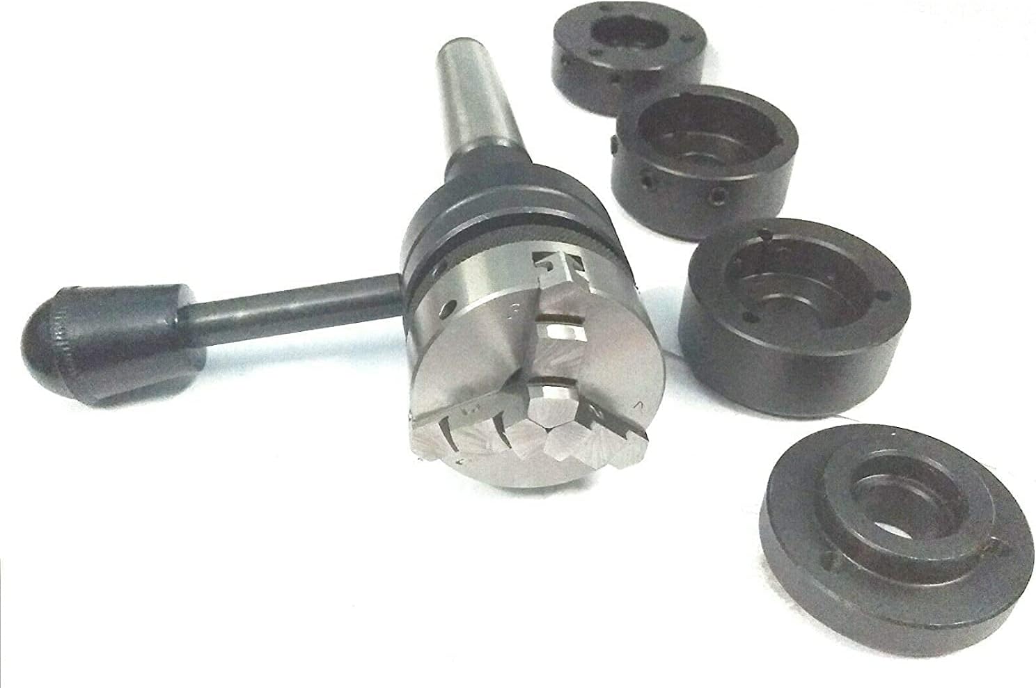 Lathe Tailstock Die Holder 2MT Shank- Tapping Threading Reaming Drilling with 65mm 3 jaw self centering Chuck