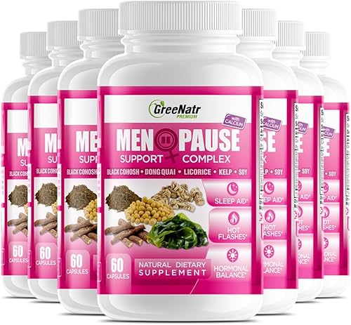 Miniatura 8 de GreeNatr Suplementos para la menopausia para mujeres – Suplementos de perimenopausia para mujeres con Dong Quai y Cohosh negro para la menopausia