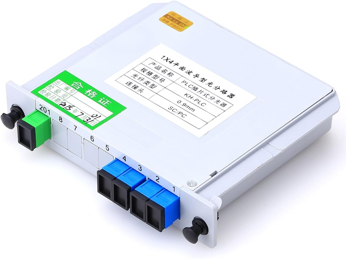 KELUSHI FTTH Fiber Optic Equipment PLC Splitter 1x4 SC Tail Fiber Optical Branching Box Cable Tool