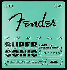 Encordoamento para Guitarra ACO 0.09 250L Niquelado Fender
