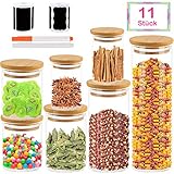 【Weit Benutzt】: Aufbewahrungsgläser / Vorratsbehälter zur Aufbewahrung & Schutz von Trockenvorräten, Reis, Mehl, Müsli, Cornflakes, Gebäck, Nudeln, Zucker, Spaghetti, Tee, Hülsenfrüchte, Haferflocken.