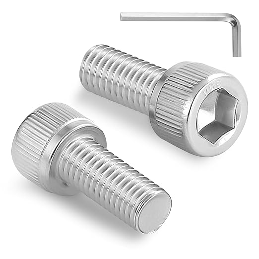 120pcs M3 x 8mm Hex Socket Head Cap Screws Bolts, 304 Stainless Steel 18-8, Allen Socket Drive,Bright Finish, Full Threads,with Hex Spanner