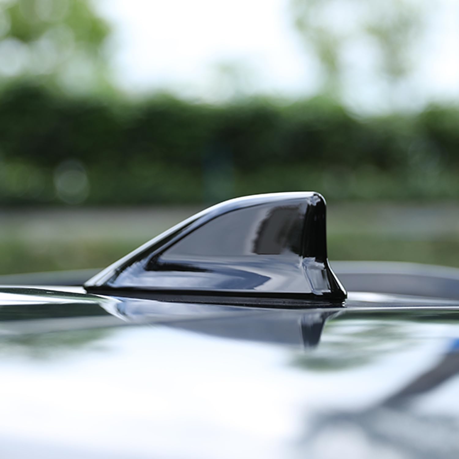 HIGH FLYIING for Toyota RAV4 2019-2025 Car Exterior Accessories Roof Shark Fin Aerial Antenna Cover Trim ABS 1pc (Gloss Black) (NOT Fit Prime, XSE)