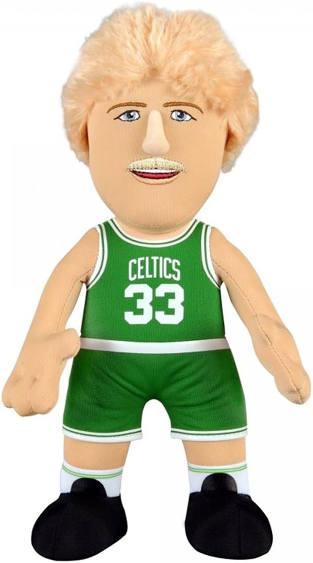 Boston Celtics Larry Bird 10" Plush Figure - A Legend for Play Or Display : Sports & Outdoors