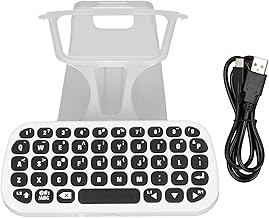 Keyboard for PS5 Wireless Controller Gamepad Wireless Chatpad for PS5 with Clip and Charging Cable Controller Accessories