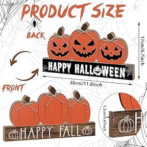 Reversiblefallwoodentablesigndoublesidehalloweenandthanksgivingtabletoppumpkinsigndecorhappyfallwoodblockfalltieredtraydecorforthehomeshelfpartydecor  Urban Country Home Decor Reversible fall wooden table sign double side halloween and thanksgiving tabletop pumpkin sign decor happy fall wood block fall tiered tray decor for the home shelf party decor  urban country home decor