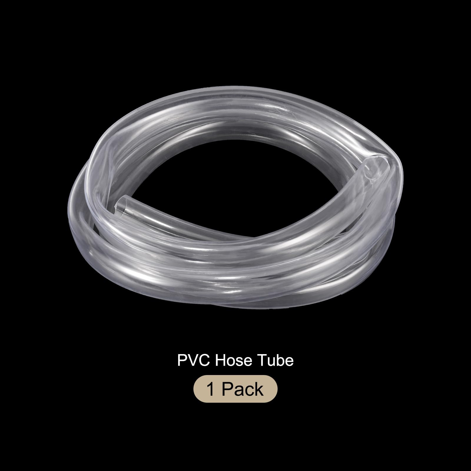 10ft 31.8mm x 38.1mm Tubo In PVC Trasparente 1 1/4" x 1 1/2" | Trasparente Flessibile Tubo Vinilico, Per Irrigazione Giardino, Tubo Acqua, Acquario, Vasca Pesci