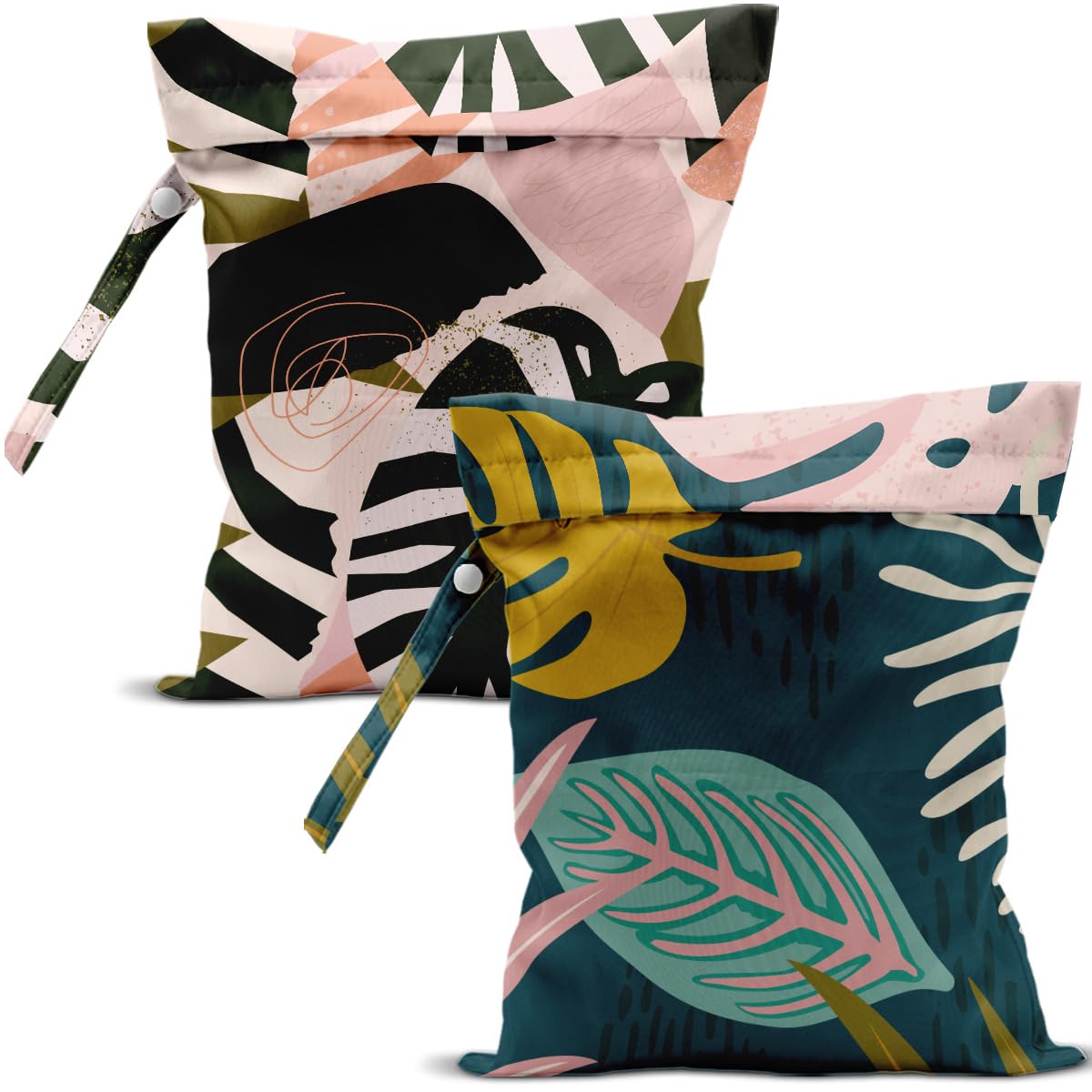 zcyxuuw 2 Pcs Wet Bag, Waterproof Wet Dry Bag, Small Laundry Bag, for Swimsuit, Pool, Travel, Beach, Diapers, Dirty Yoga Gym Clothes, Makeup Bags for