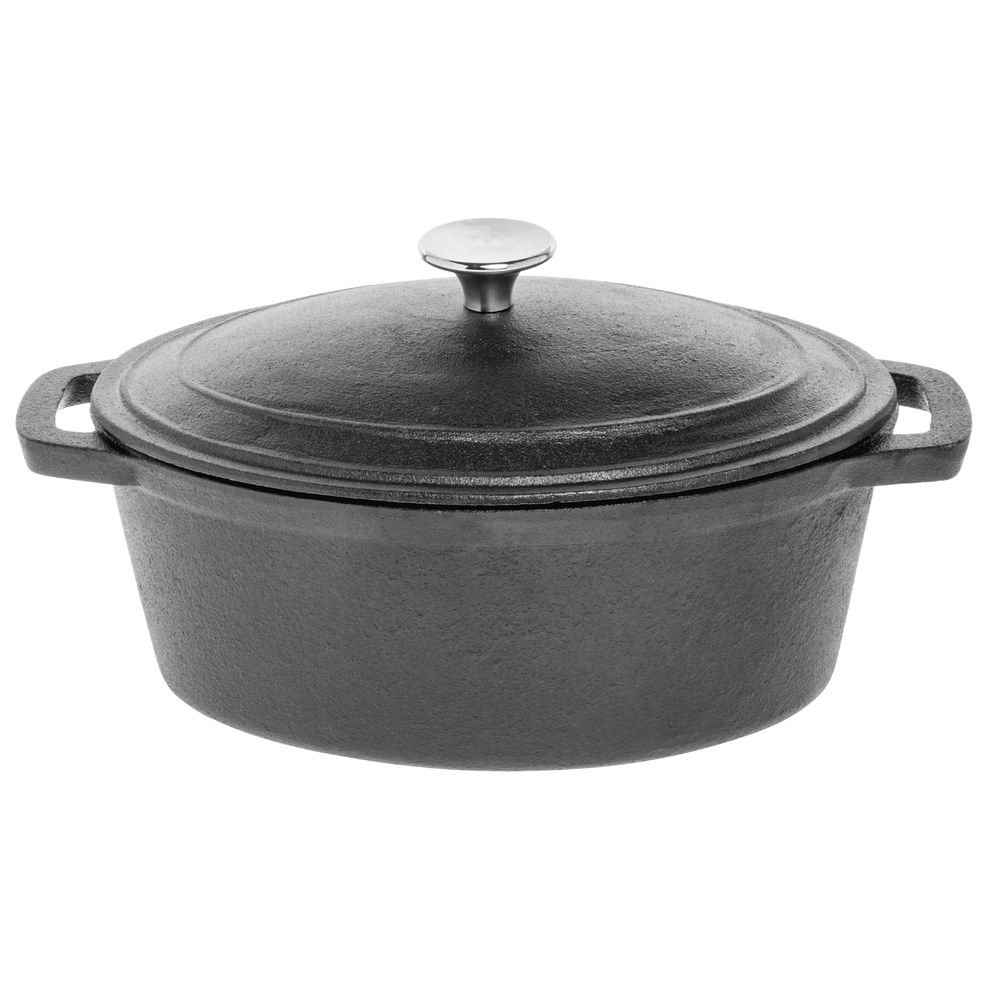 American Metalcraft CIPR3 Cast Iron, Round Casserole, Large 3 Qt.