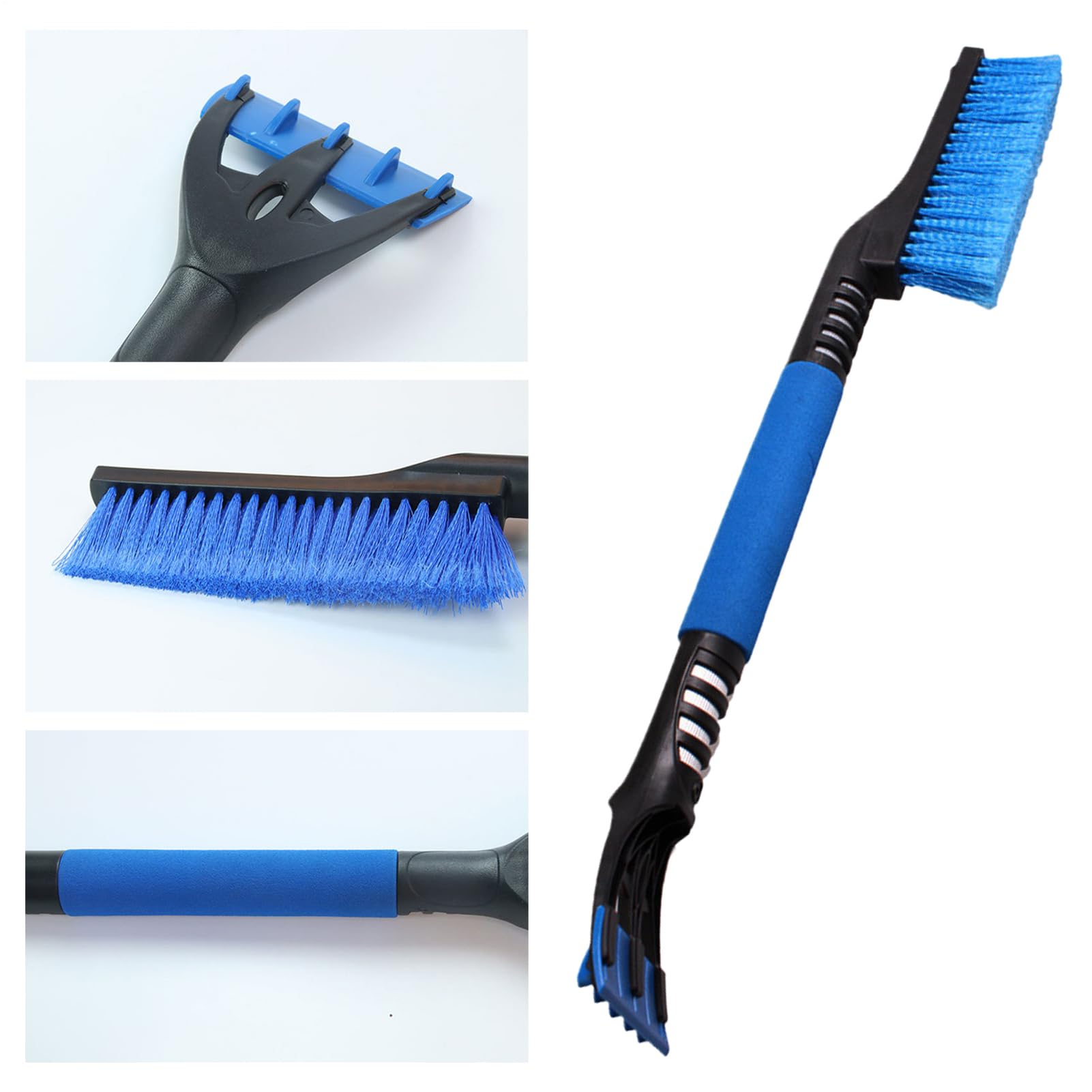 Cepillo Quitanieves con Rascador De Hielo Herramienta Quitanieve, | Raspador De Coche Extensible Con Agarre De Espuma Ergonómico Para Parabrisas, Ventanas, Cam