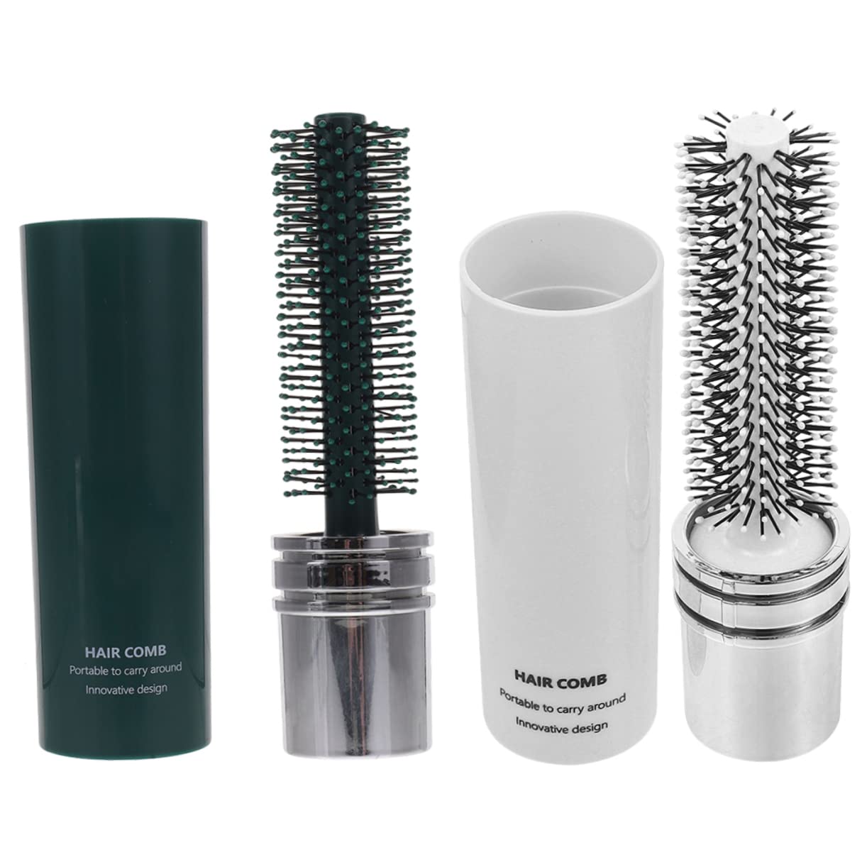 Beavorty 4 Stück Tragbarer Kamm Haarbürste in Reisegröße Haarbürste Für Den Haushalt Stylingbürste Für Lockiges Haar Styling-haarbürste Rollenhaarbürste Lockenbürste Boutique Abs Reisen
