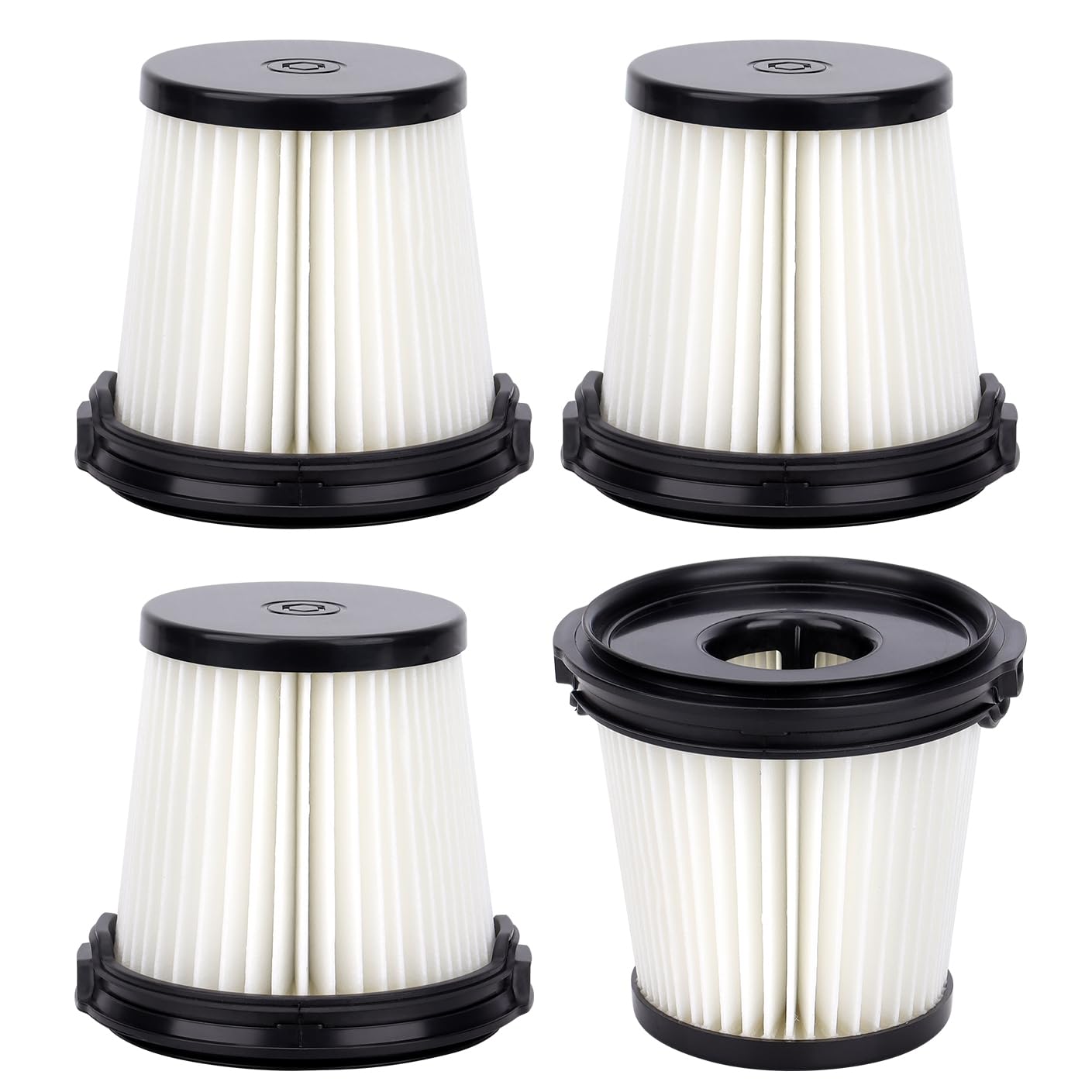 IW3511 BU3521 Filters Replacement Part For Shark IW3511 IW1111 IW1120 Detect Pro Lightweight Cordless Stick Vacuum Cleaner and Shark BU3523 Clean Empty Auto-Empty System Portable Handheld Vacuum,4Pcs