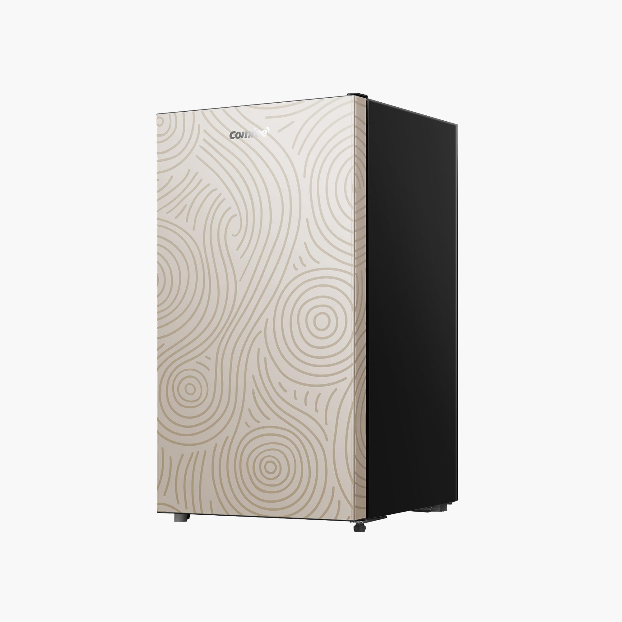 Comfee 88L Kühlschrank mit Chill Box-Fach,42db,Abnehmbarem Griff,82.7cm Höh | Gelb,Einstellbare Temperatur, Wechselbarer Türanschlag,Chill Box-Fach, Herausnehmbare Glasablagen, Modernes Design, EEK E