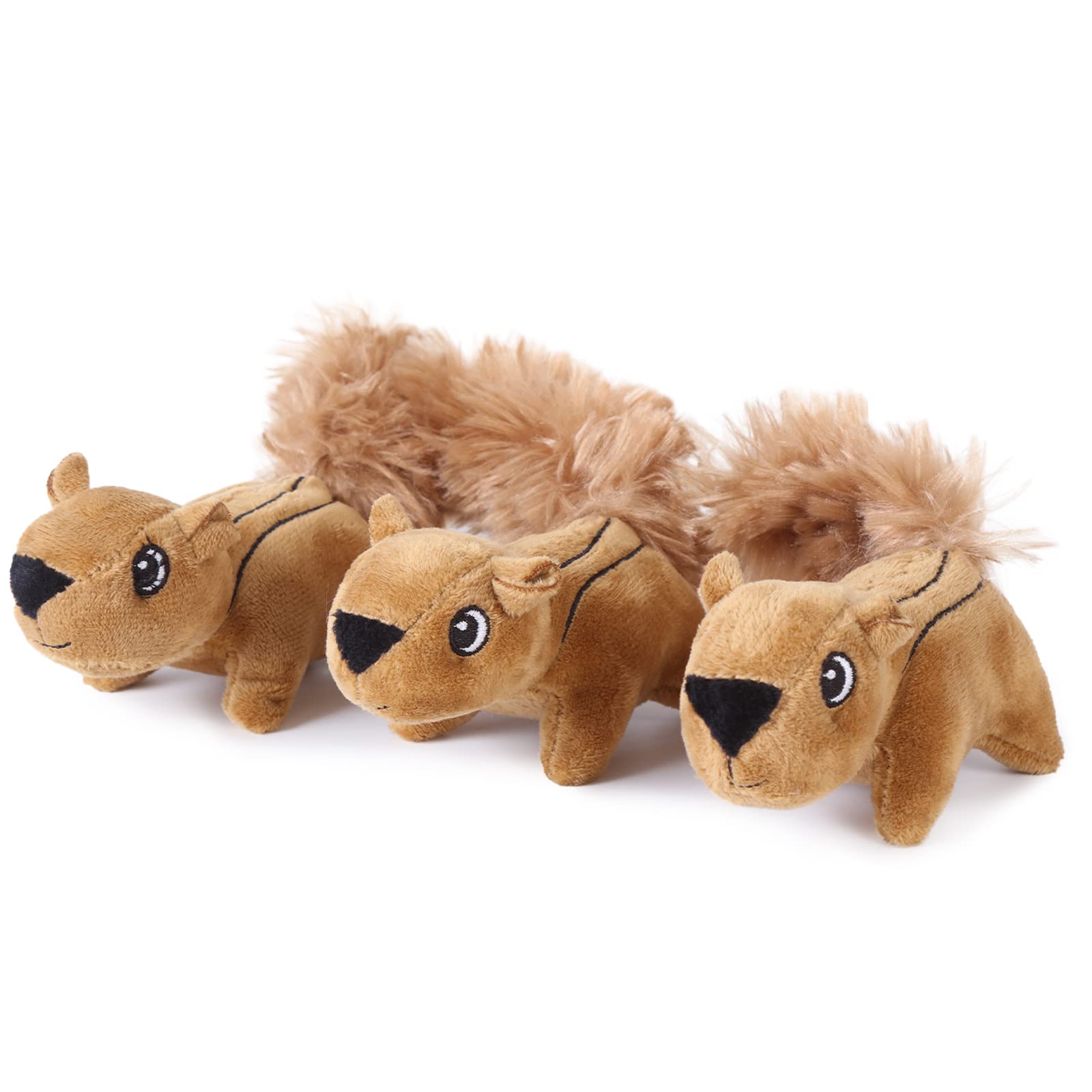 LaiFug Hide and Seek Replacement Squirrel Dog Toy -3 squirrel dog toys