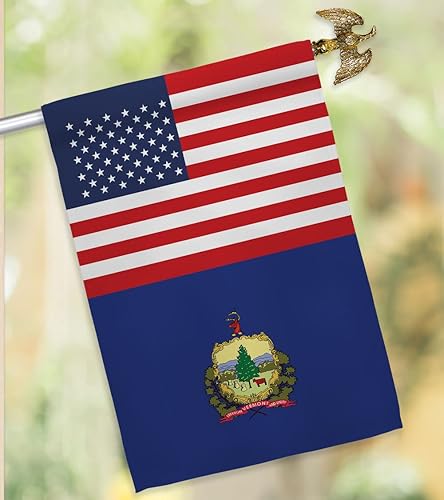 Miniatura 10 de Americana Home & Garden US Vermont House Flag Eagle Set Americana States American Territories Republic Country Particular Area Decoration Banner