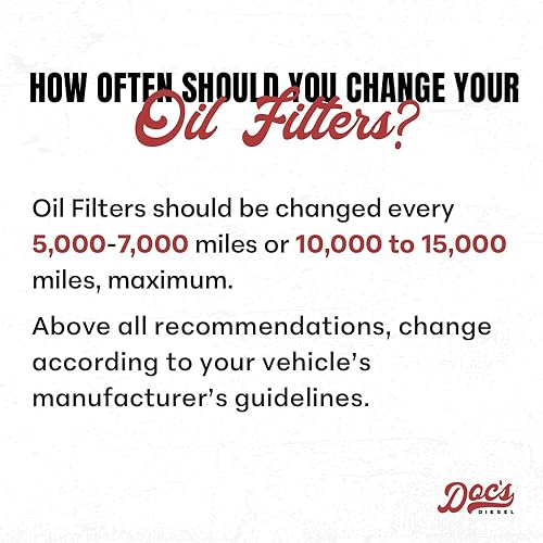 Miniatura 5 de Doc's Diesel Filtro de aceite D5526  Compatible con Ford 6.0L6.4L Super Duty F250, F350, F450, F550 2003-2010, Ford 6.0L Excursion 2003-2005