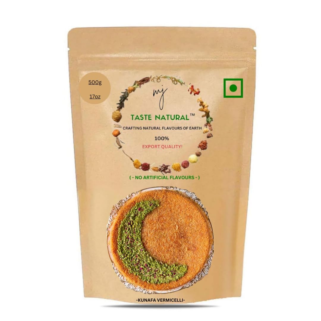 MJTASTENATURAL Kunafa Special Vermicelli Ghee Made Arabic Sevai For Sweet Dishes Kunafa Seviya (500g)