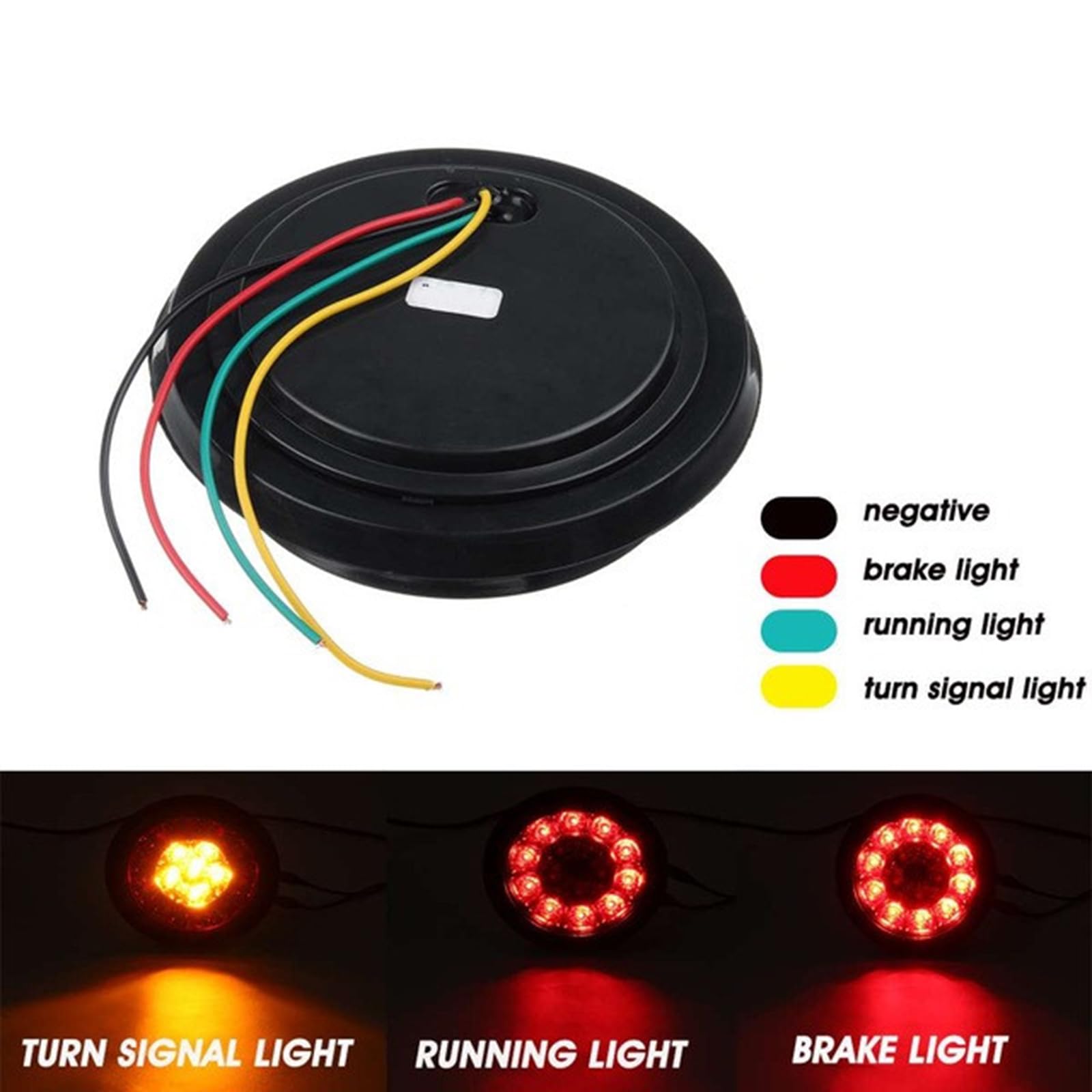 2 Feux Arrière LED Pour Remorque 12/24V - 5 Fonctions, étanches IP67, Dimensions 280x100x35 Mm, Universels Pour Camions, Camping-cars, Etc.