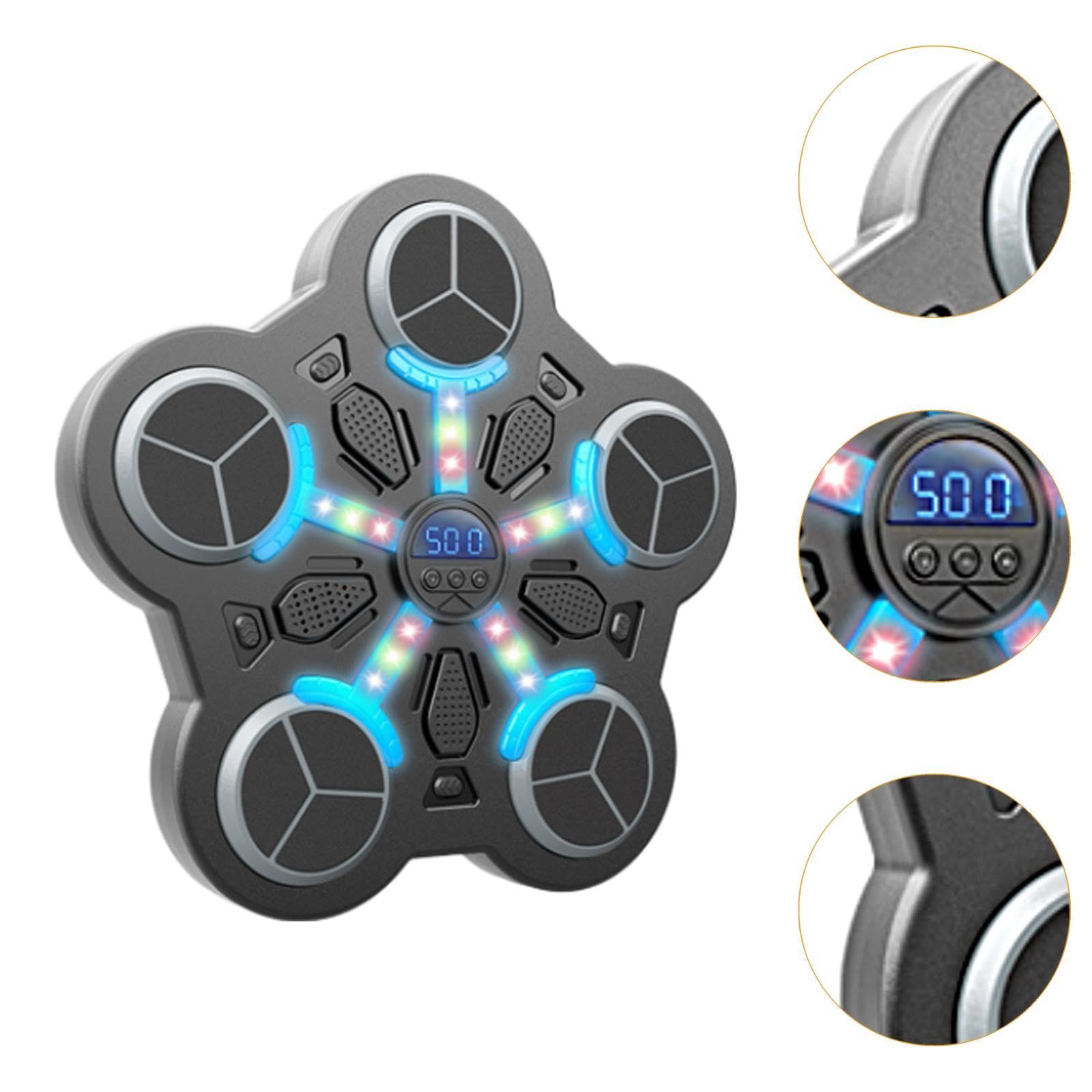 Macchina da Boxe Musicale Pannello Elettronico Sacco da Pugilato Intelligente Dispositivo di Allenamento Pad per Arti Marziali con Effetti Sonori