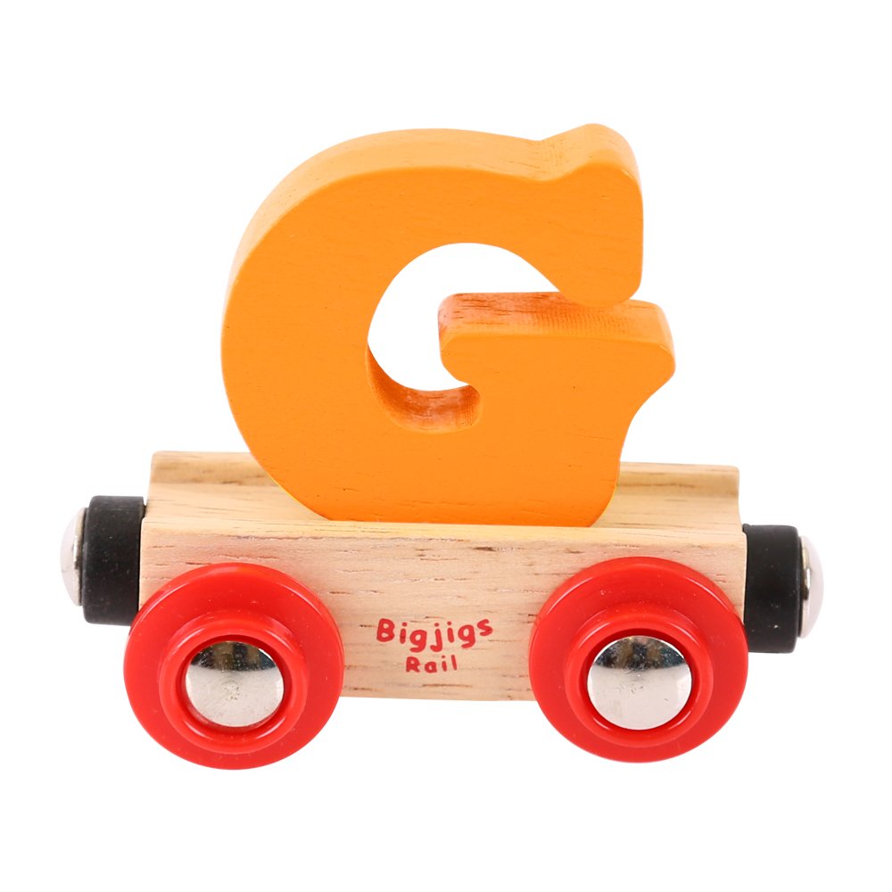 Bigjigs Rail Rail Name Letter G (Orange)