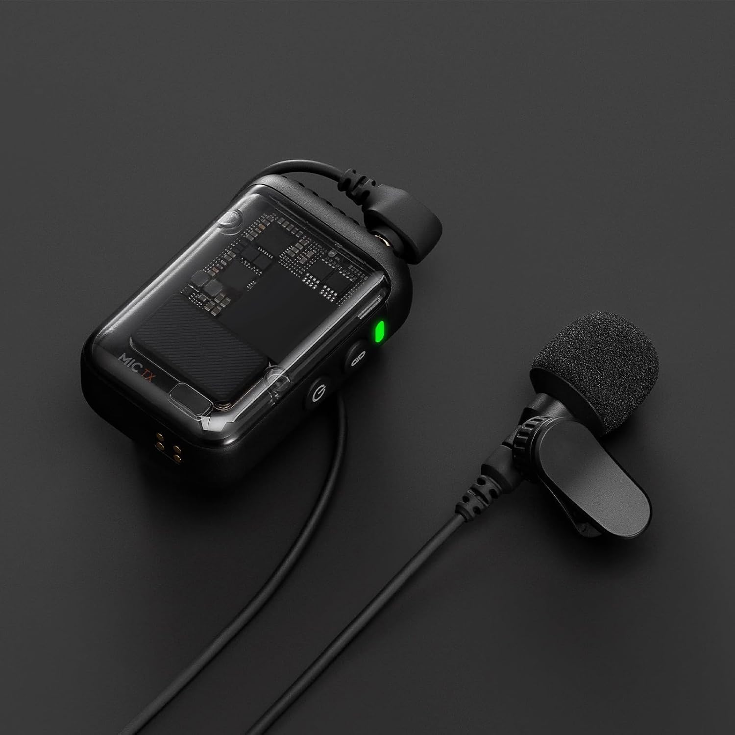 Original Lavalier Mic for DJI Mic/Mic 2, Lapel Wearable Microphone for Interviews, Vlogs, Iivestreaming and More, Black