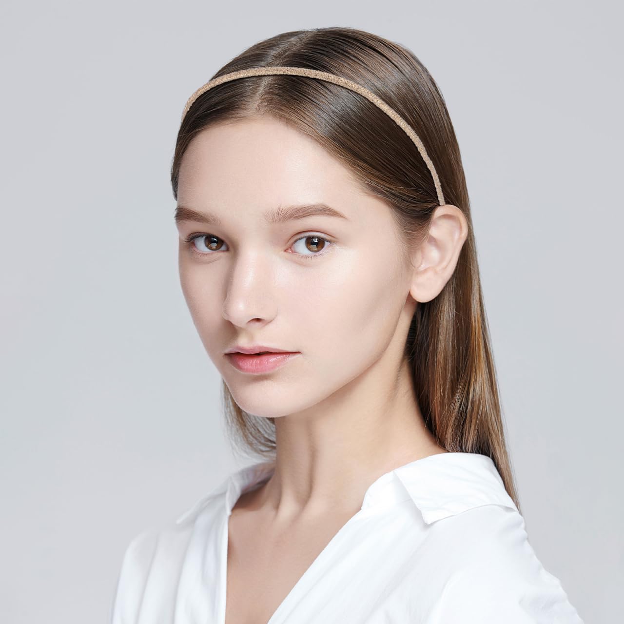FOMIYES Fasce per capelli in metallo, 5 pezzi, fascia sottile per capelli, cerchietto per capelli a molla, cerchietto per capelli non semplice, decorazione per la testa per trucco, sport, yoga, cura