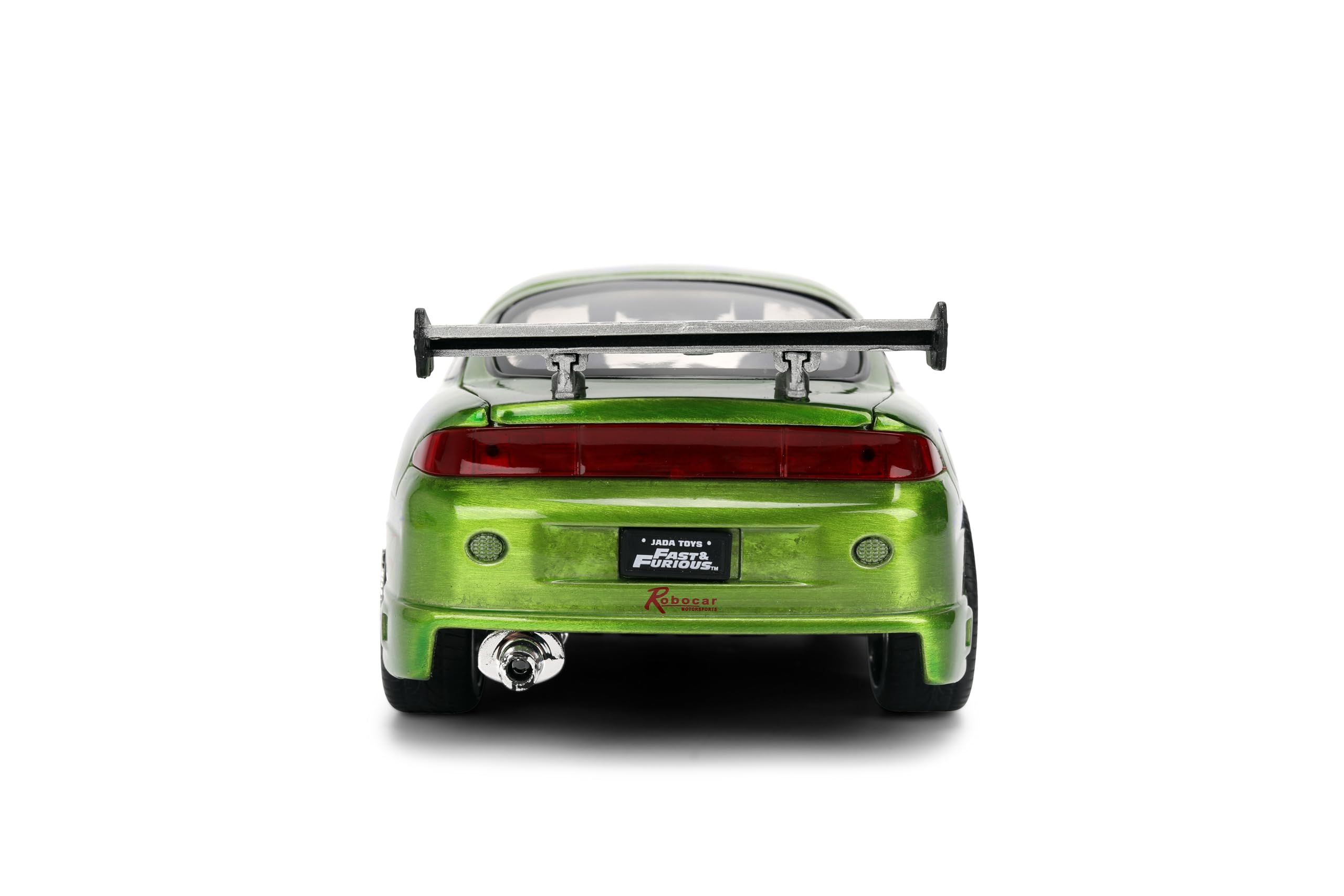 Jada Druckguss-Modellauto, kompatibel mit Fast & Furious 25th Anniversary Edition 1:24 Brians 1995, Mitsubishi Eclipse Pinsel, Farbe Finish