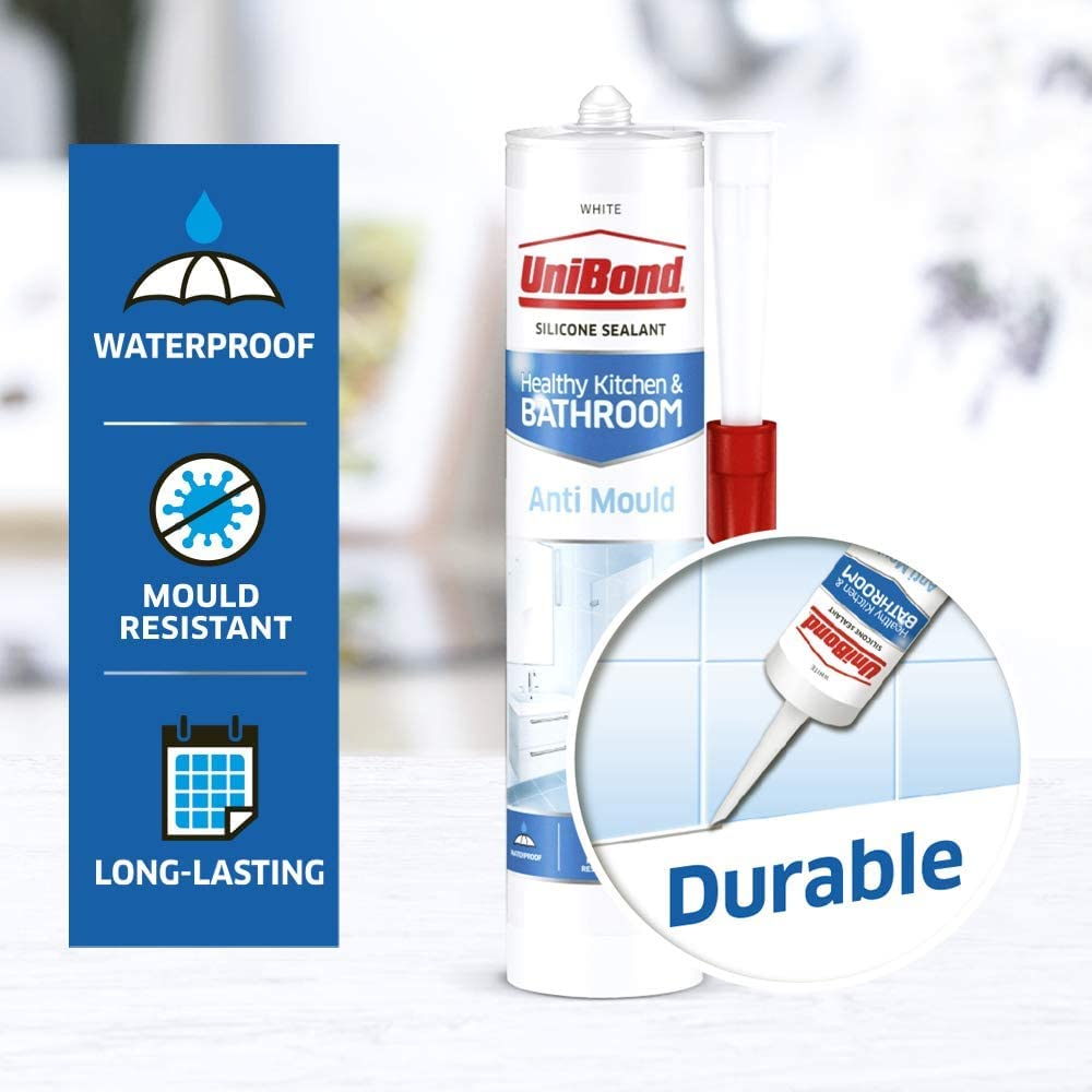 Buy UniBond 2079356 AntiMould White, Waterproof Mould Protection