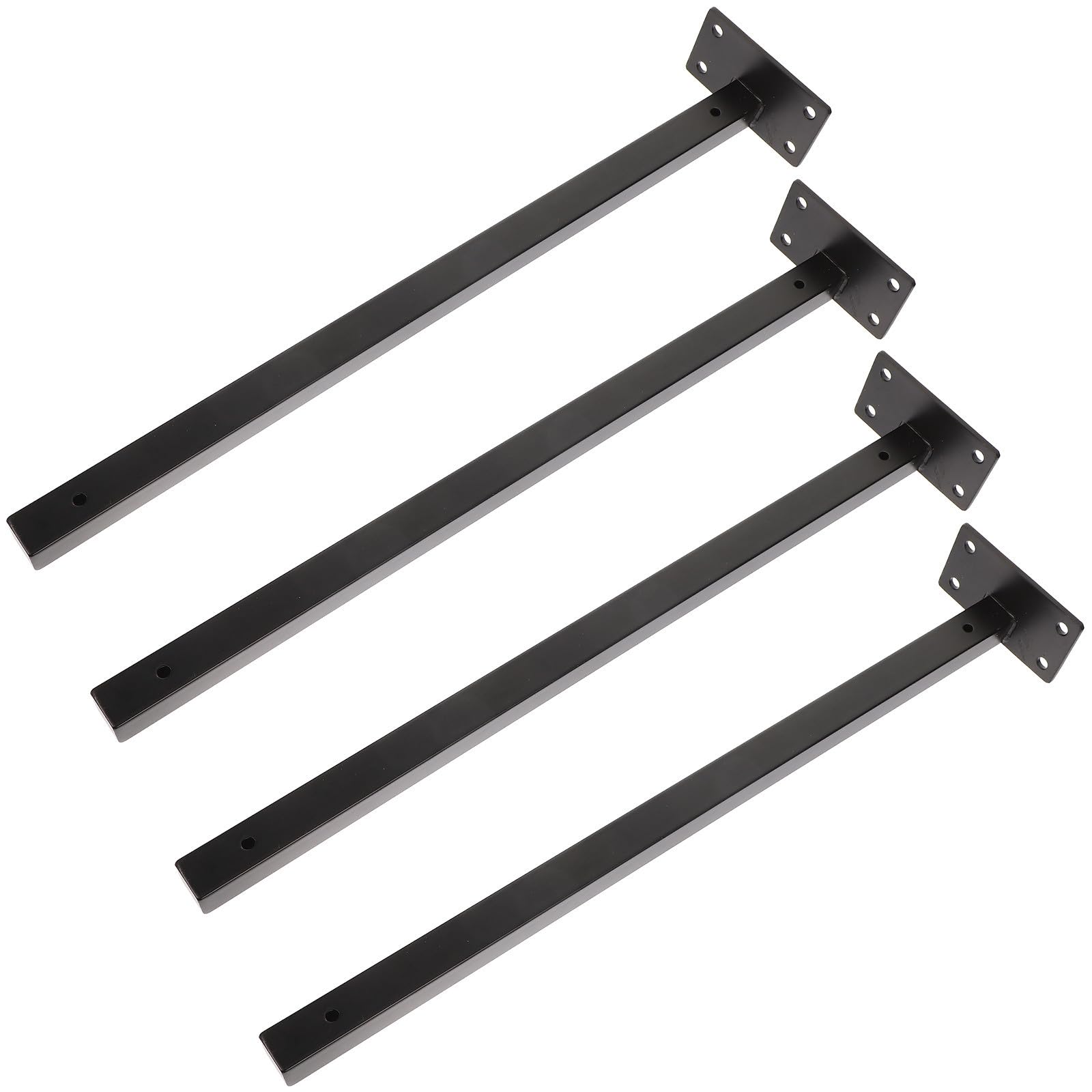 DOITOOL 4piezas Soportes para Estantes de Acero Inoxidable Resistentes y Duraderos para Estanterías Flotantes Cocina Salón y Oficina Instalación Fácil con Tornillos Incluidos