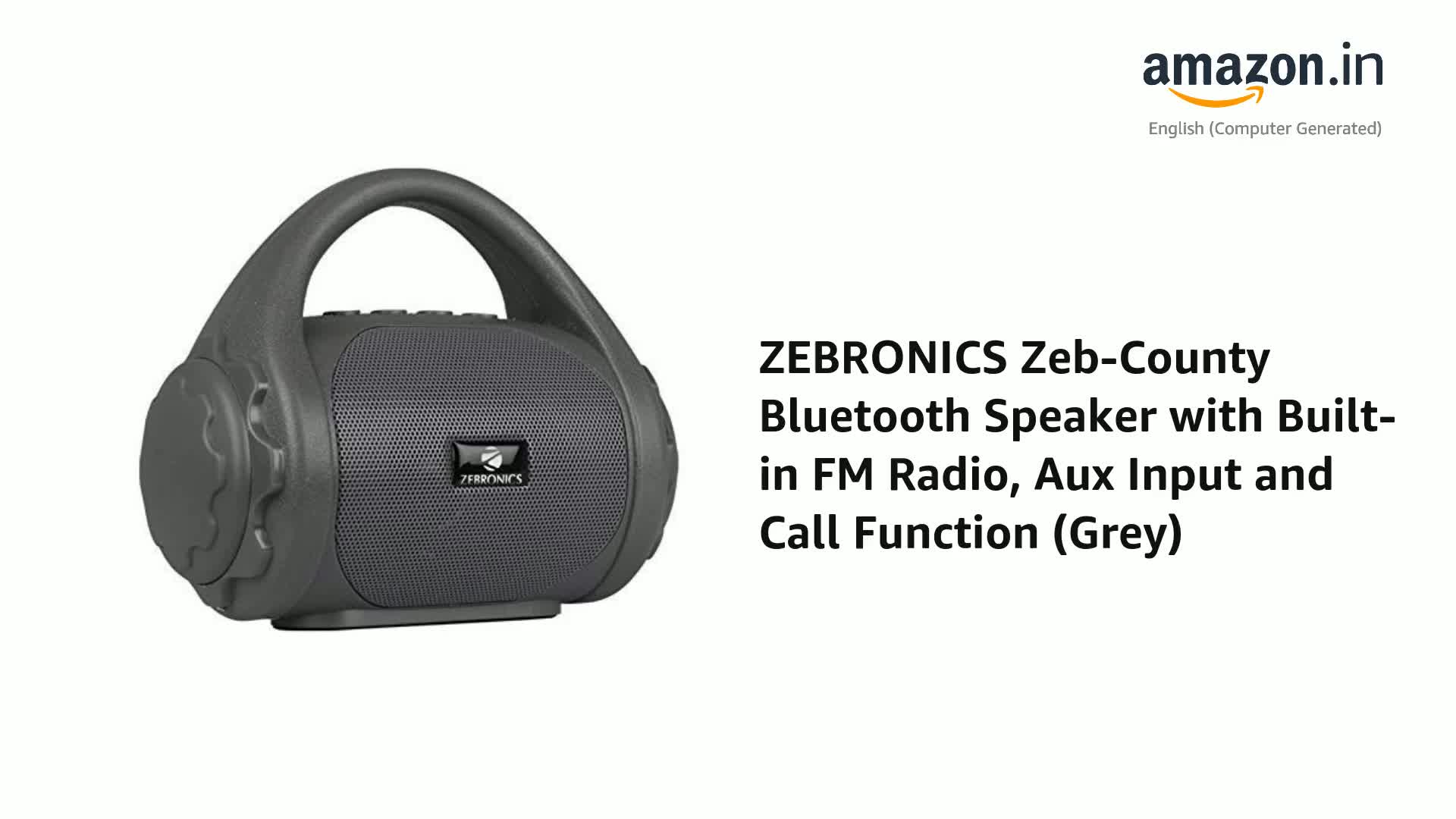 ZEBRONICS Zeb-County Bluetooth Speaker 
