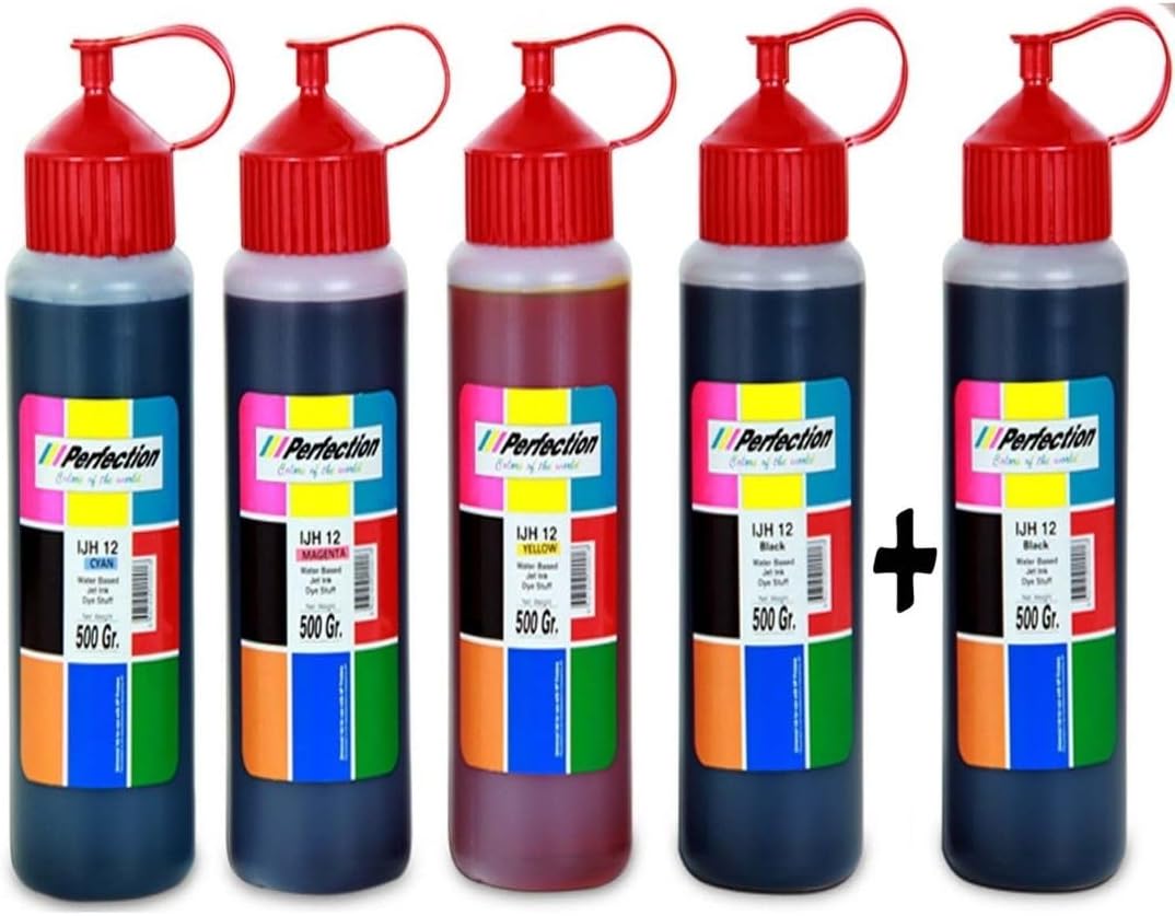 Perfection Epson Uyumlu 664 L3070, L310, L320, L350 Tanklı Yazıcı Mürekkep Seti 5x500 gr. 35.000 sf.