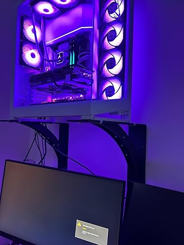 Miniatura 7 de Soportes de estante resistentes de 16 x 12 pulgadas, carga máxima de 900 libras, soportes de metal de aleación de alta calidad (juego de 2) soportes