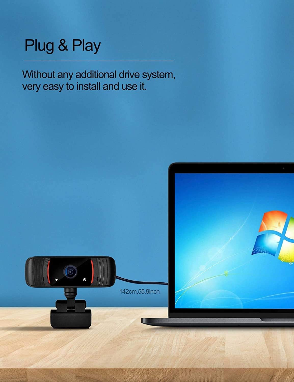 Bеѕt Quаlіtу 🔥 1080P Webcam with Microphone, HD USB Webcam Streaming Computer Web Camera for PC Laptop Desktop Conference Study Skype Video Calling Meeting Recording Gaming, 120-Degree Widescreen with Rotatable Clip