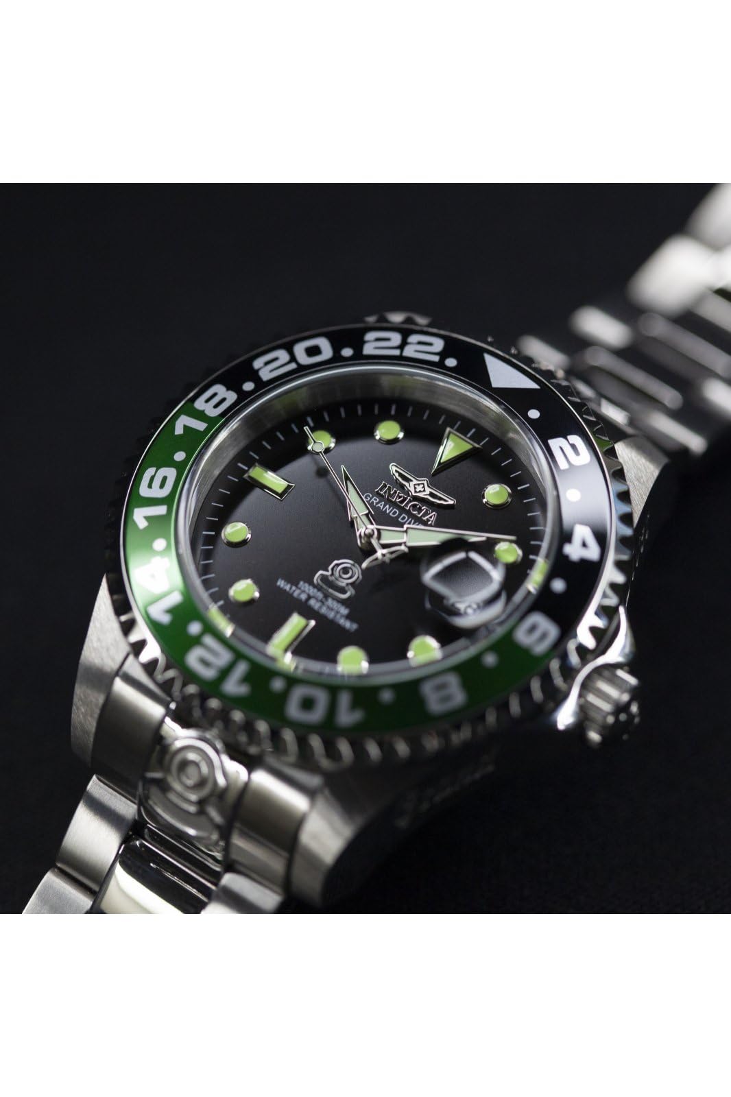 Invicta Grand Diver Męski zegarek automatyczny ze stali nierdzewnej - 47 mm