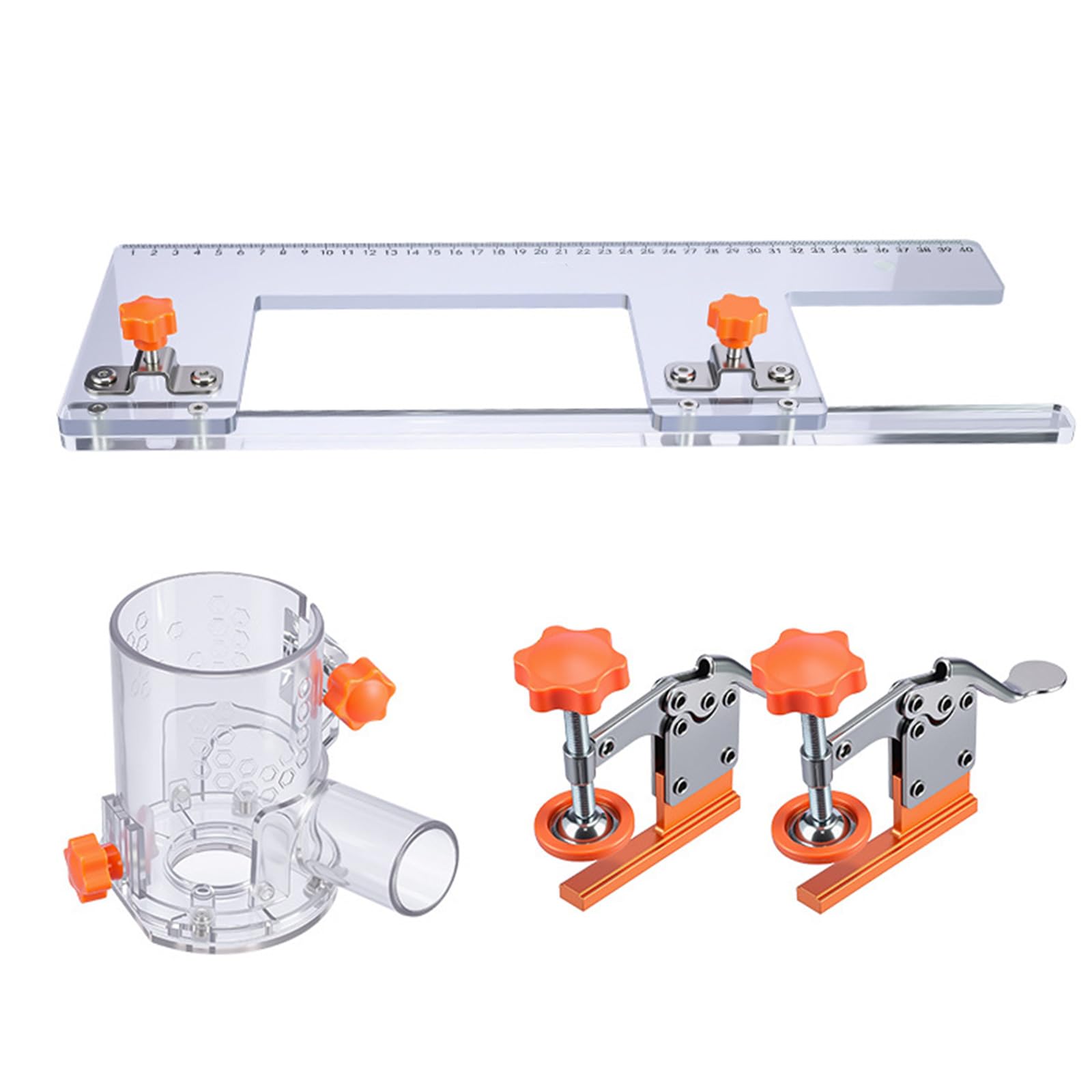 Zepfjhe Set D Large Drawer Panel Installation Clip For Furniture Front Panel Positioning Mount Woodworking Fixing Clamp Accessories Workshop Slotting Template