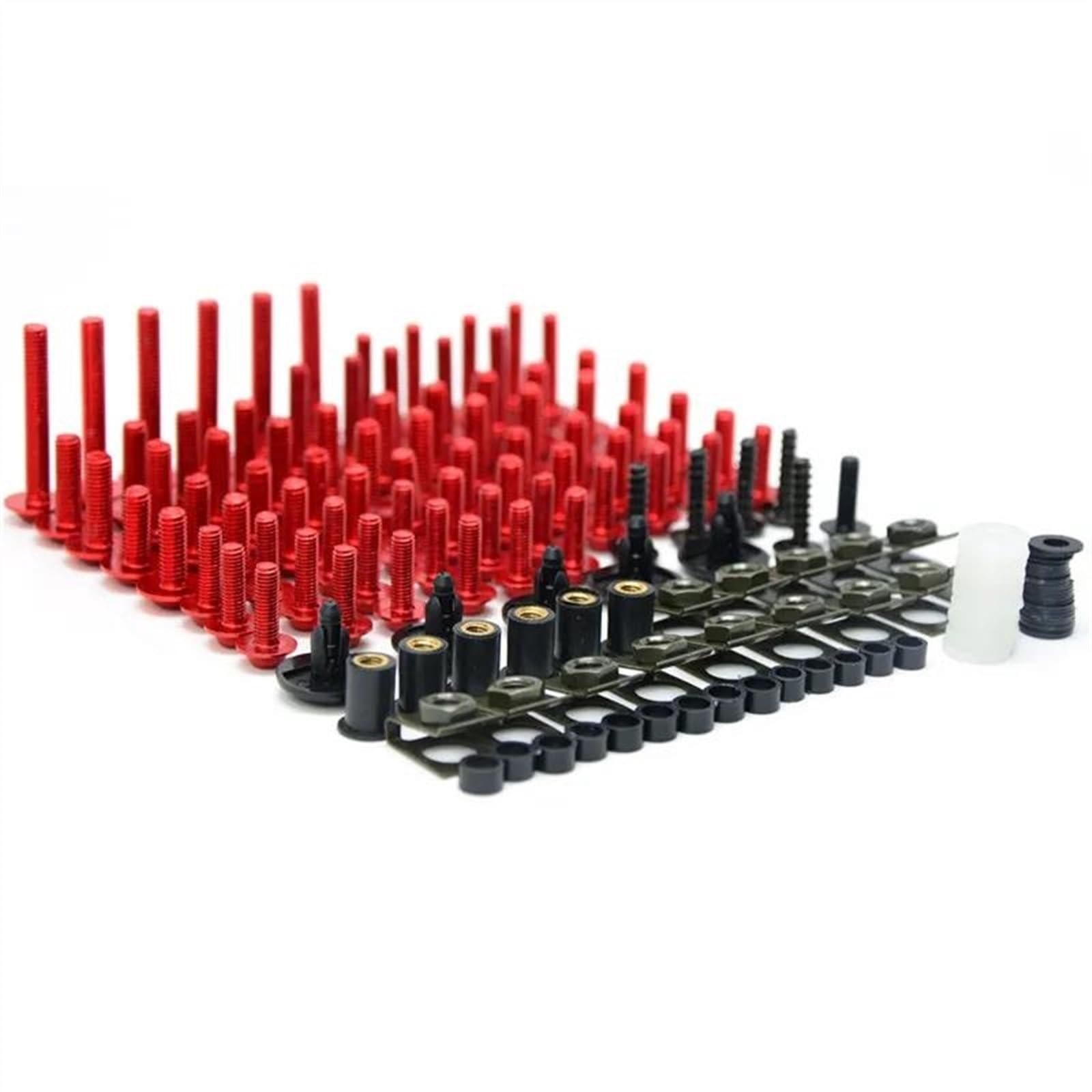 Complete Fairing Bolt nut screw Kit For CBR600RR CBR 600 RR 2003-2006 2003 2004 2005 2006 fairing bolt Accessories CNC Alloy(Rosso)