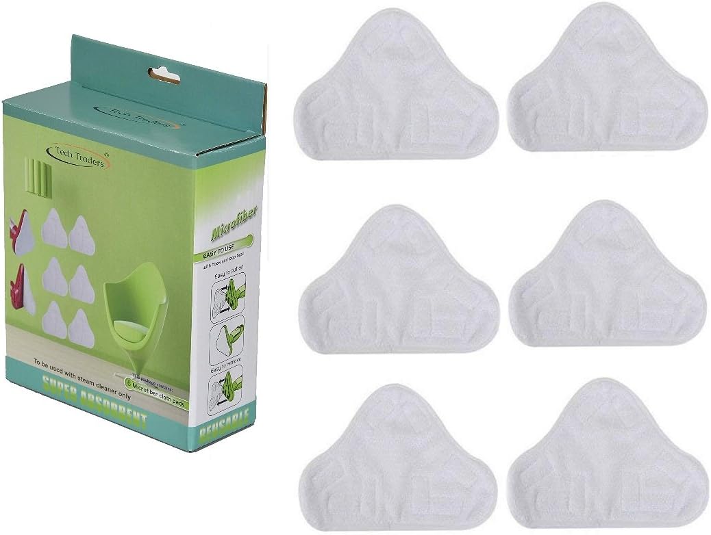 H2O HD Microfibre Cloth Pack Set of 3 Replacement Cleaning Pads for Steam Cleaners Optimize