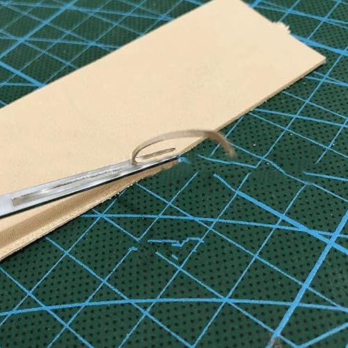 Miniatura 3 de Biselador de borde de cuero, mango de ébano de hoja de acero, herramienta de recorte de prensa profesional de borde (0.069 pulgadas), accesorios de