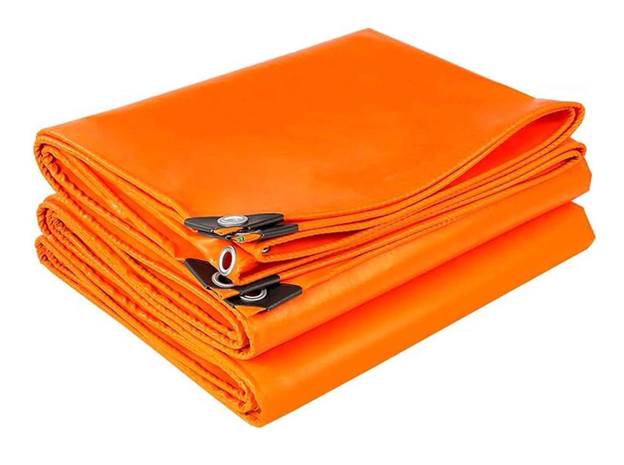 ATABZ Waterproof Tarpaulin Sheet 9 x 6 Ft | 150 GSM Orange UV