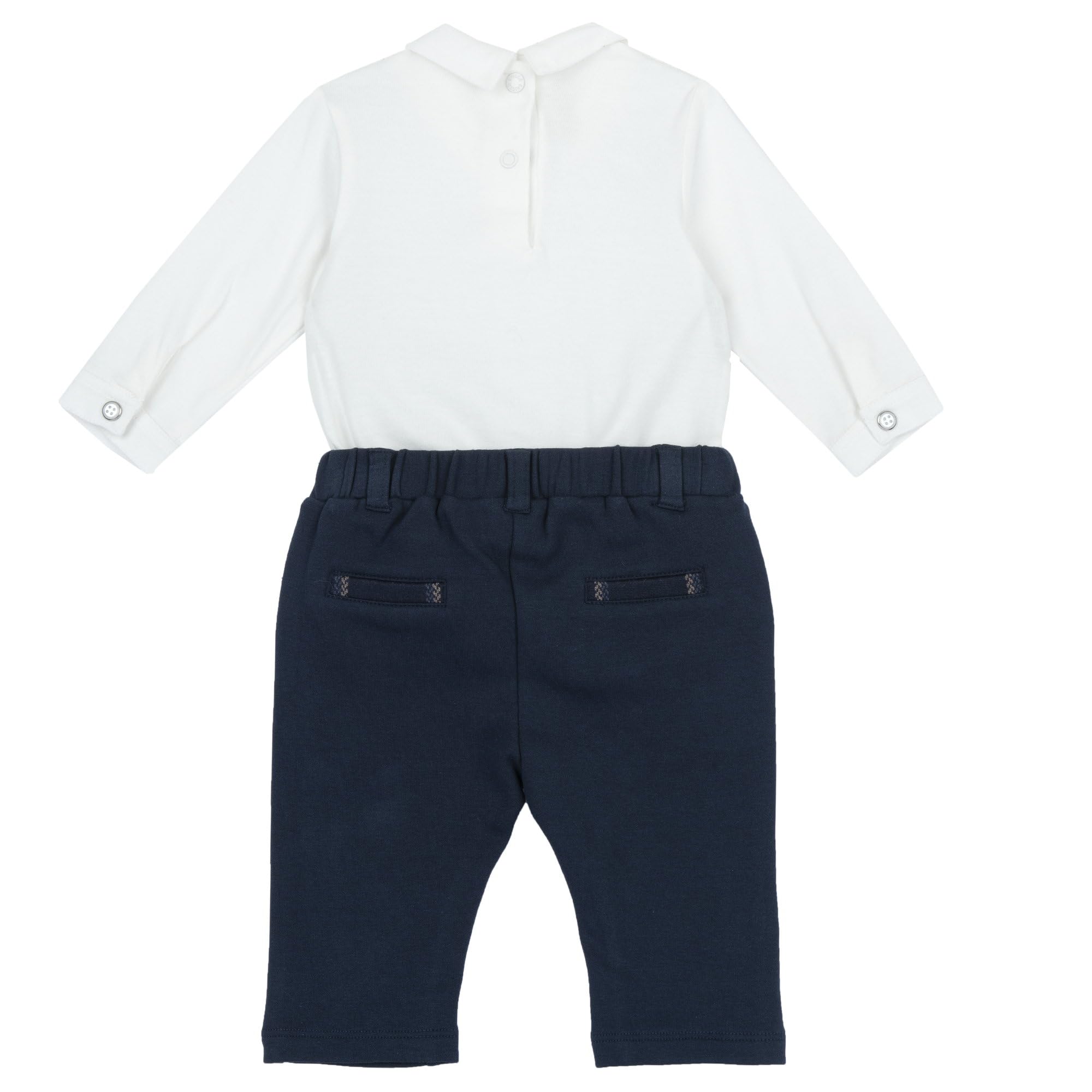 Chicco, Completo Neonato Elegante, con Maglietta e Pantaloni, Abbigliamento Bambino 0-24 Mesi, Idee Regalo Nascita, Designed in Italy